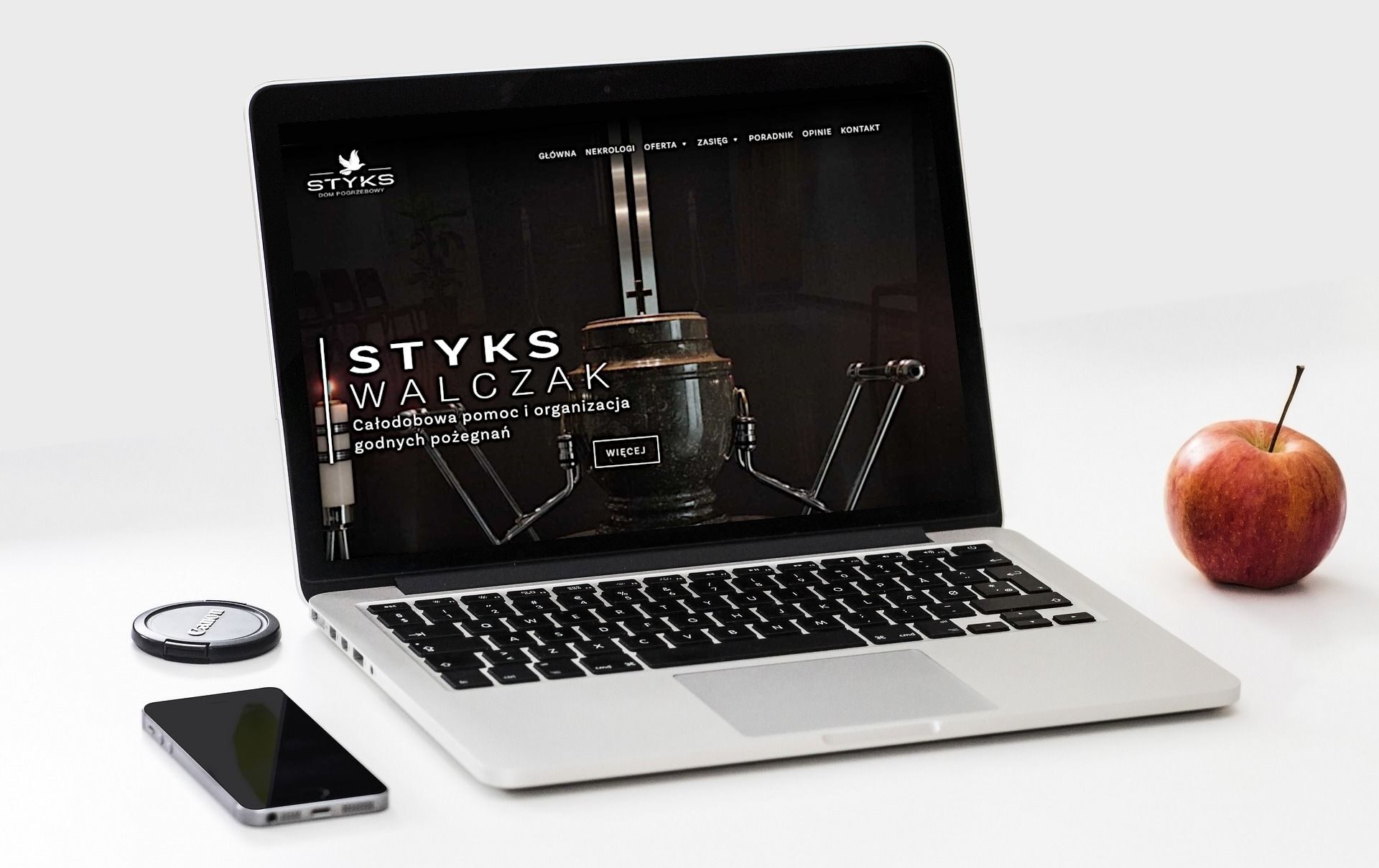 Projekt strony Styks Walczak