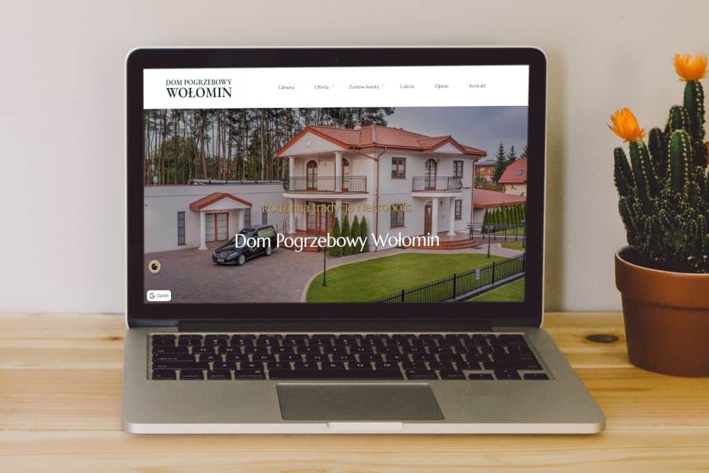 Dom Pogrzebowy Wołomin laptop