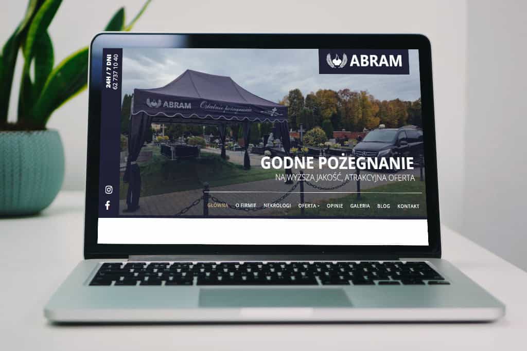 Zakład Pogrzebowy Abram na Laptopie